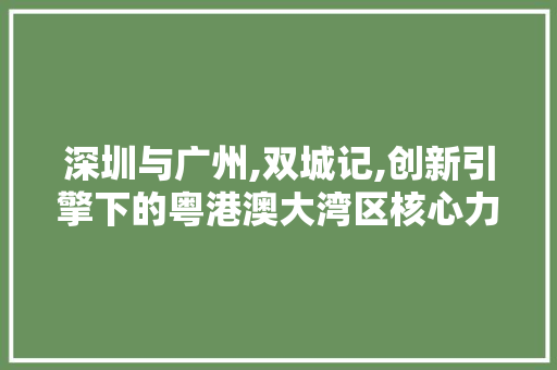 深圳与广州,双城记,创新引擎下的粤港澳大湾区核心力量