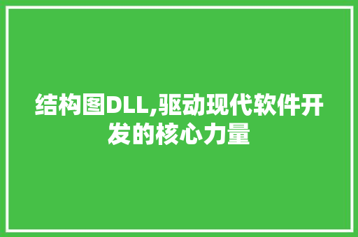 结构图DLL,驱动现代软件开发的核心力量 SEO教程