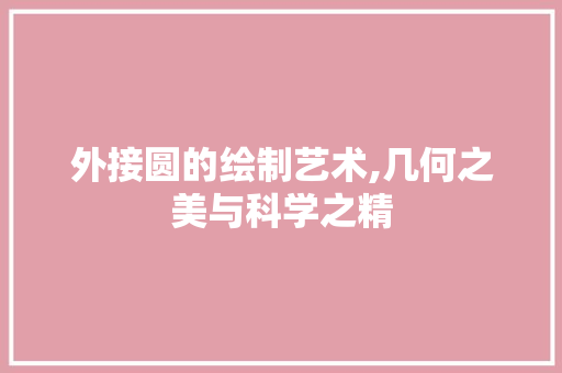 外接圆的绘制艺术,几何之美与科学之精