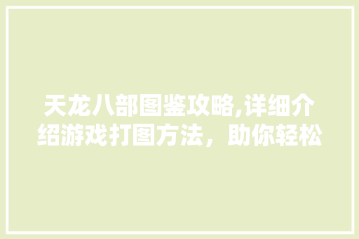 天龙八部图鉴攻略,详细介绍游戏打图方法，助你轻松闯关