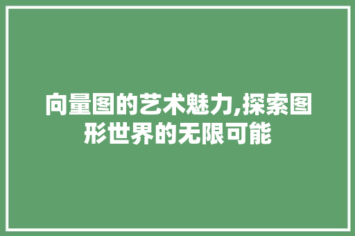 向量图的艺术魅力,探索图形世界的无限可能 SEO教程