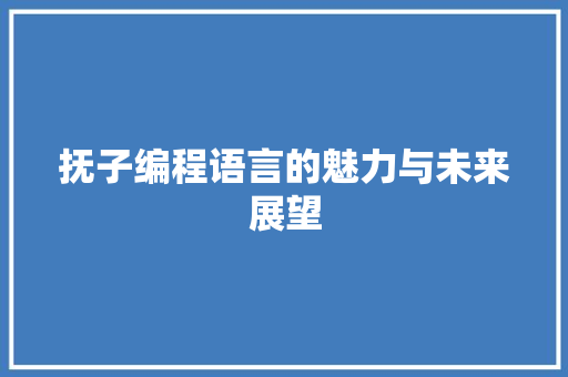 抚子编程语言的魅力与未来展望