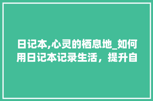 日记本,心灵的栖息地_如何用日记本记录生活，提升自我 SEO教程