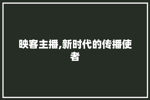 映客主播,新时代的传播使者 WordPress教程