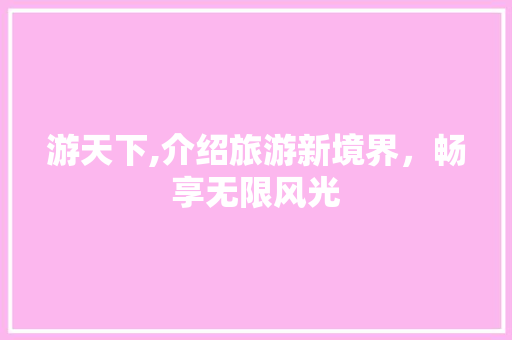游天下,介绍旅游新境界，畅享无限风光