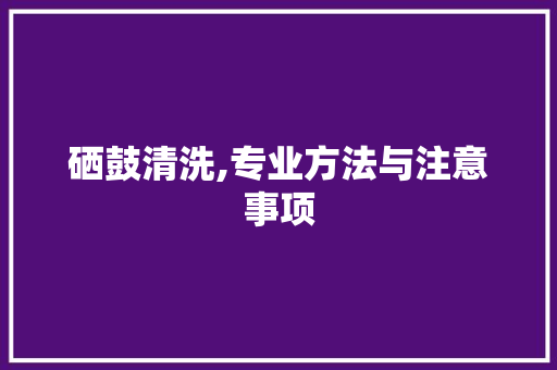 硒鼓清洗,专业方法与注意事项