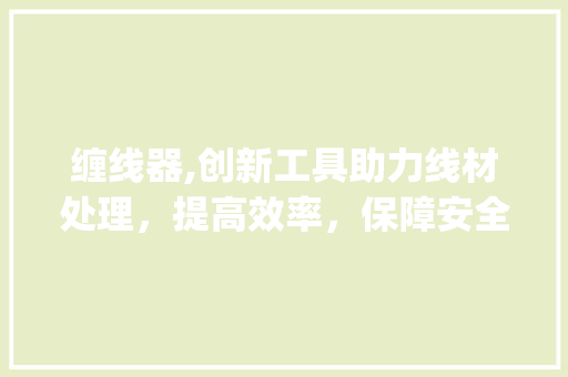 缠线器,创新工具助力线材处理，提高效率，保障安全_介绍如何正确使用缠线器