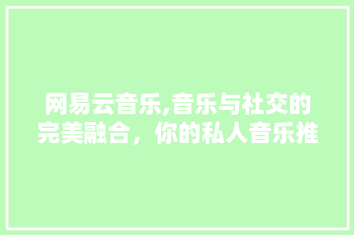 网易云音乐,音乐与社交的完美融合,你的私人音乐推荐师 网易云音乐,音乐与社交的完美融合,你的私人音乐推荐师