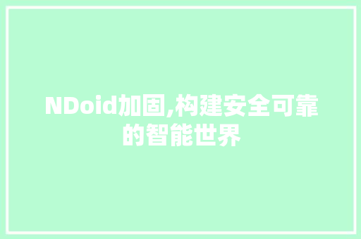 NDoid加固,构建安全可靠的智能世界