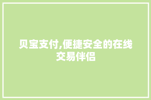 贝宝支付,便捷安全的在线交易伴侣 WordPress教程