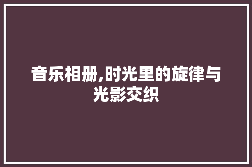 音乐相册,时光里的旋律与光影交织