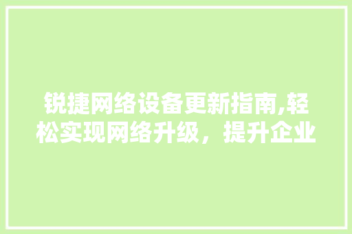 锐捷网络设备更新指南,轻松实现网络升级，提升企业信息化水平