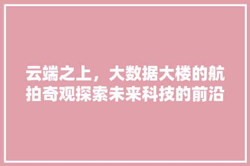 云端之上，大数据大楼的航拍奇观探索未来科技的前沿阵地