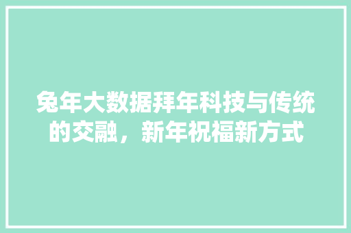 兔年大数据拜年科技与传统的交融，新年祝福新方式