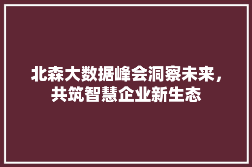 北森大数据峰会洞察未来，共筑智慧企业新生态