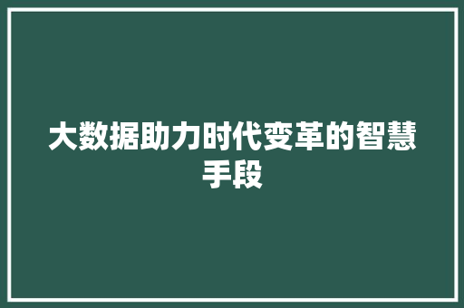 大数据助力时代变革的智慧手段 友链在线