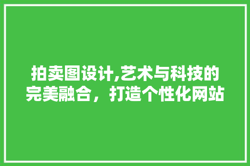 拍卖图设计,艺术与科技的完美融合，打造个性化网站体验