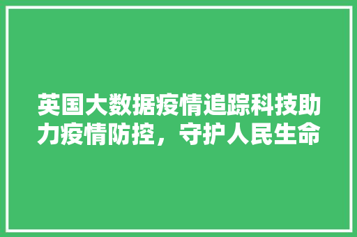 英国大数据疫情追踪科技助力疫情防控，守护人民生命安全