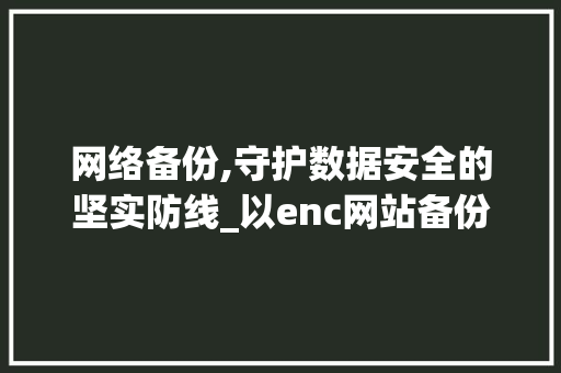 网络备份,守护数据安全的坚实防线_以enc网站备份为例