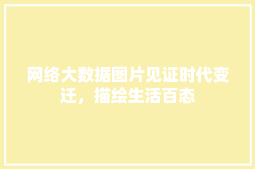 网络大数据图片见证时代变迁，描绘生活百态 WordPress教程