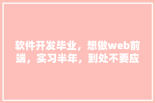 软件开发毕业，想做web前端，实习半年，到处不要应届生，应届生找工作就那么难吗「web数据库开发技术」 建站教程