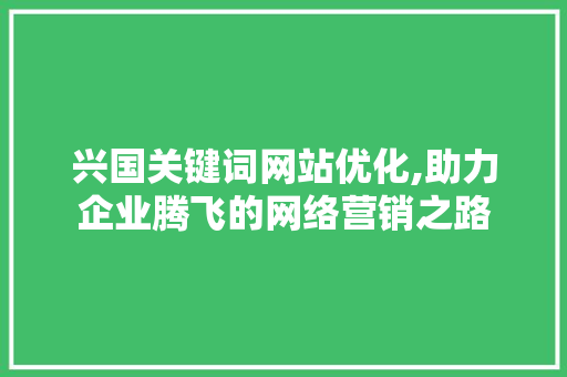 兴国关键词网站优化,助力企业腾飞的网络营销之路 Web前端