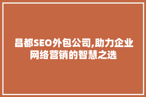 昌都SEO外包公司,助力企业网络营销的智慧之选