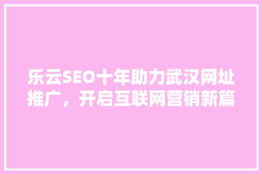 乐云SEO十年助力武汉网址推广，开启互联网营销新篇章 SEO教程
