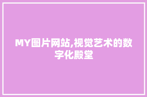 MY图片网站,视觉艺术的数字化殿堂
