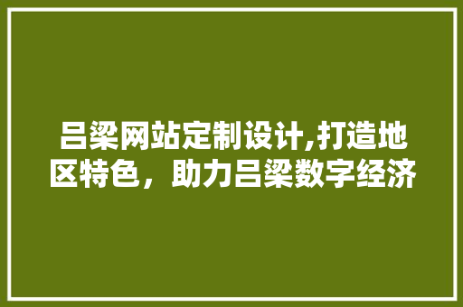 吕梁网站定制设计,打造地区特色，助力吕梁数字经济腾飞