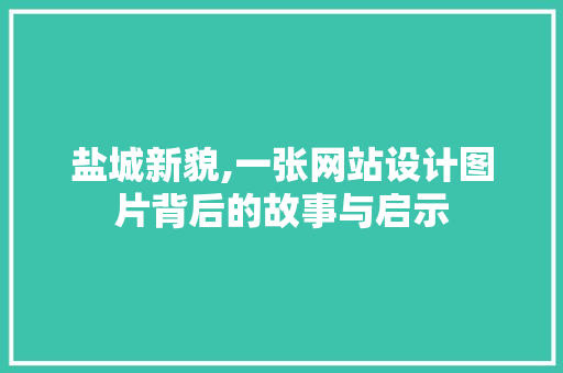 盐城新貌,一张网站设计图片背后的故事与启示